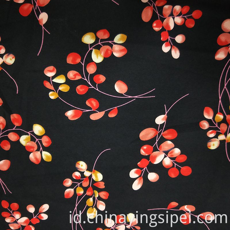 Custom 4-Way Stretch Woven Woven Printed Mesh Fabric 97%Polyester 3%Spandex kain bernapas untuk gaun